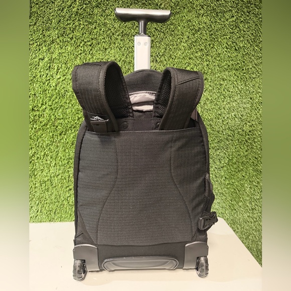 High Sierra Black Rolling Backpack - Picture 8 of 9